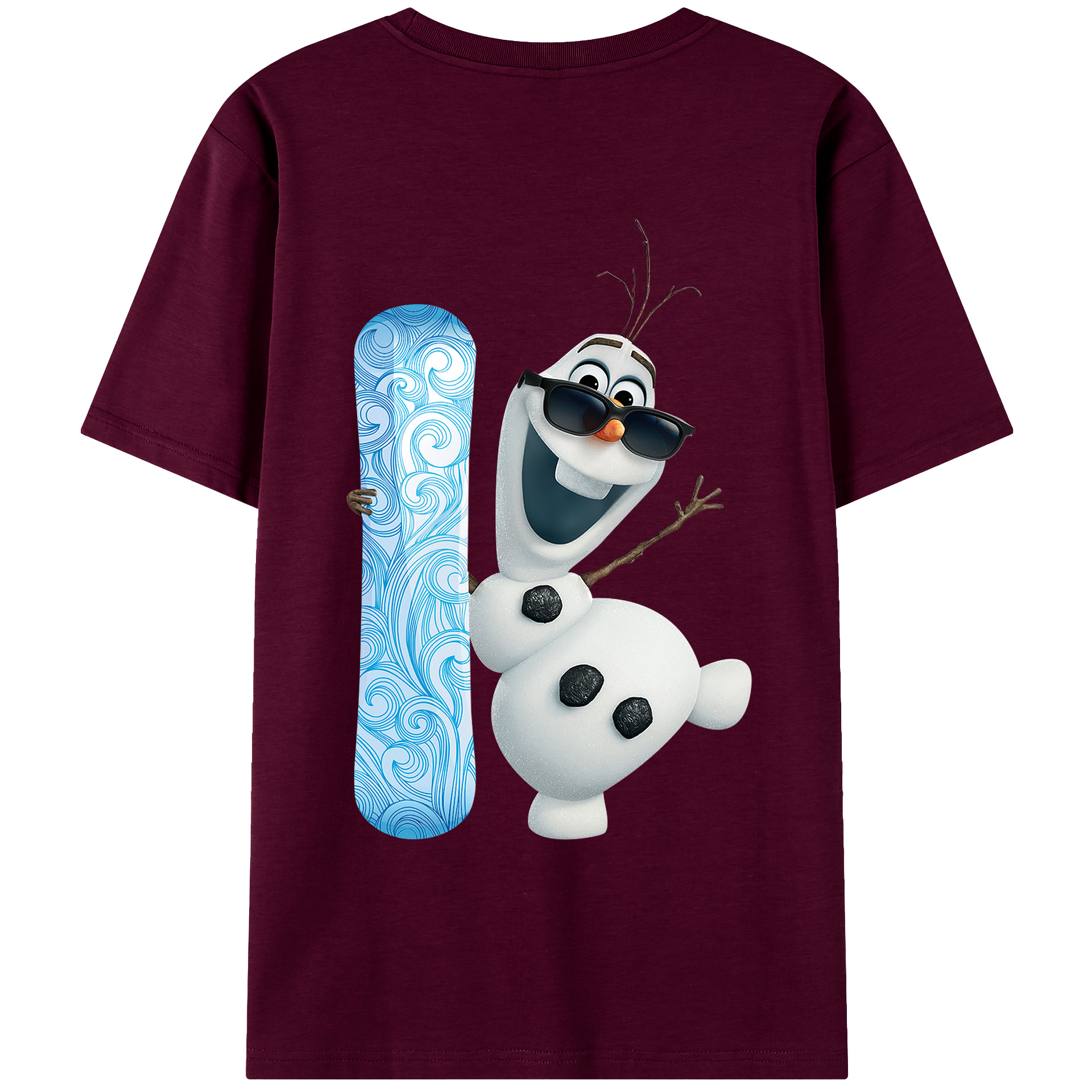 （画像用） アナと雪の女王 アンナ エルサ Frozen Anna Elsa レディース半袖Tシャツ(バックプリント)